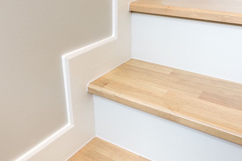 White Stair Risers