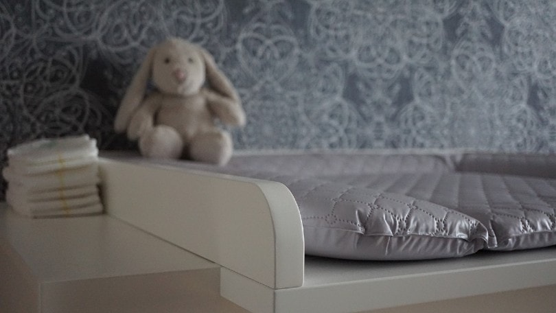 a newborn baby's bed