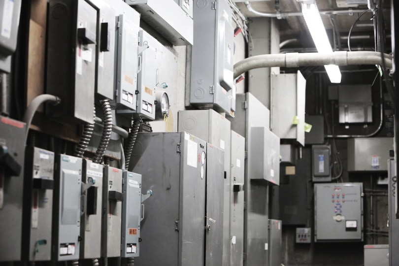 assorted electrical panel