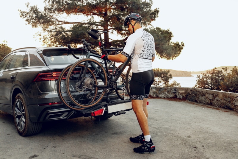 bike rack on the car