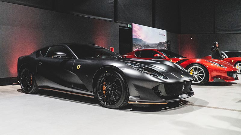 black Ferrari 812