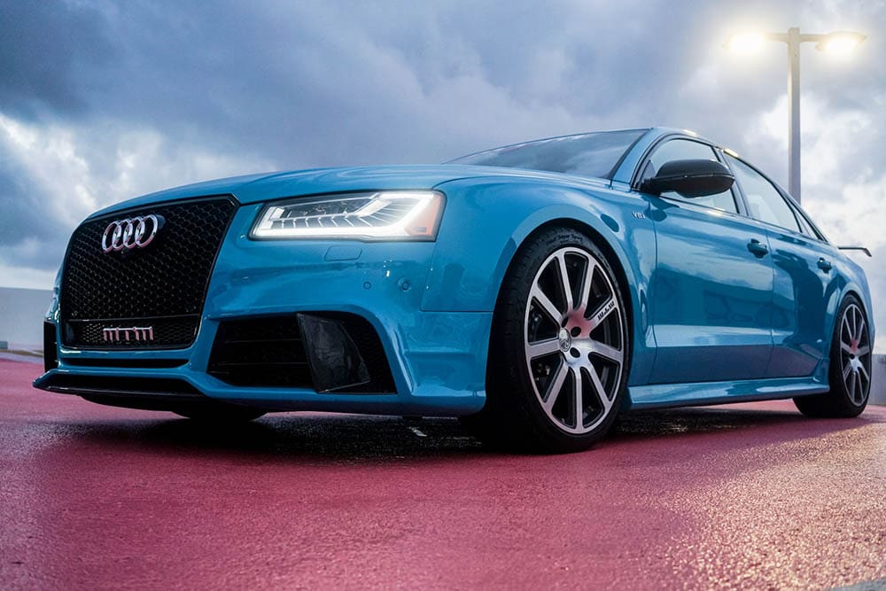 blue audi s8