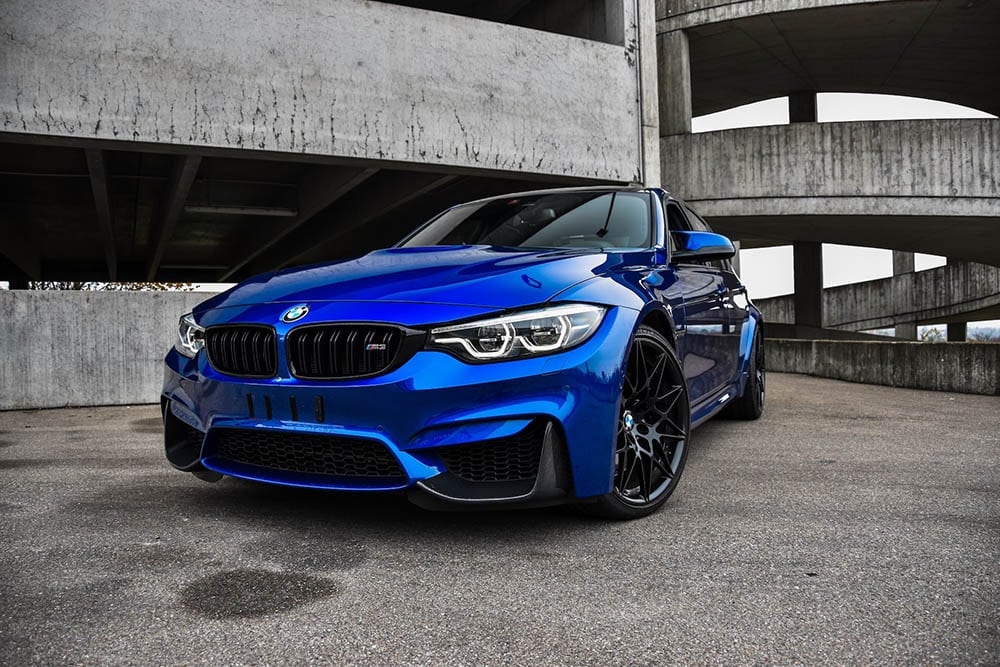 blue bmw m3