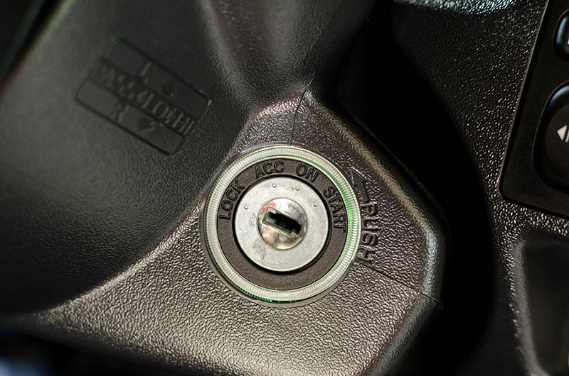 car key slot or hole