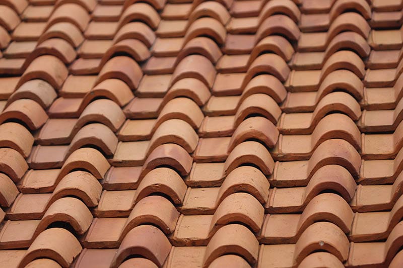 Clay roof tiles