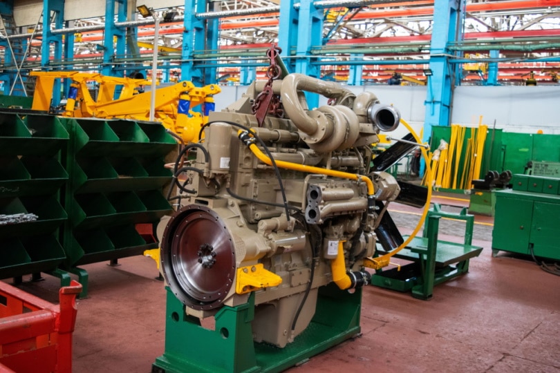 diesel engine in factorty