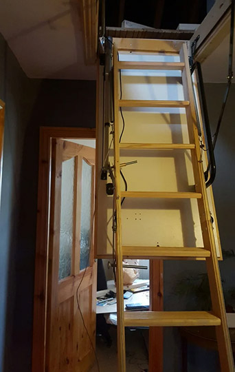 diy attic ladder