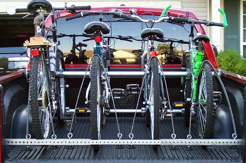 diy truck bed bike rack