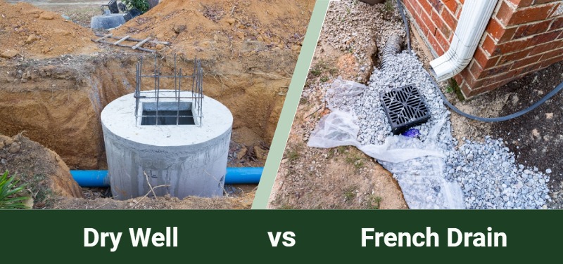 dry well vs french drain