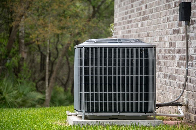 hvac unit outside the house