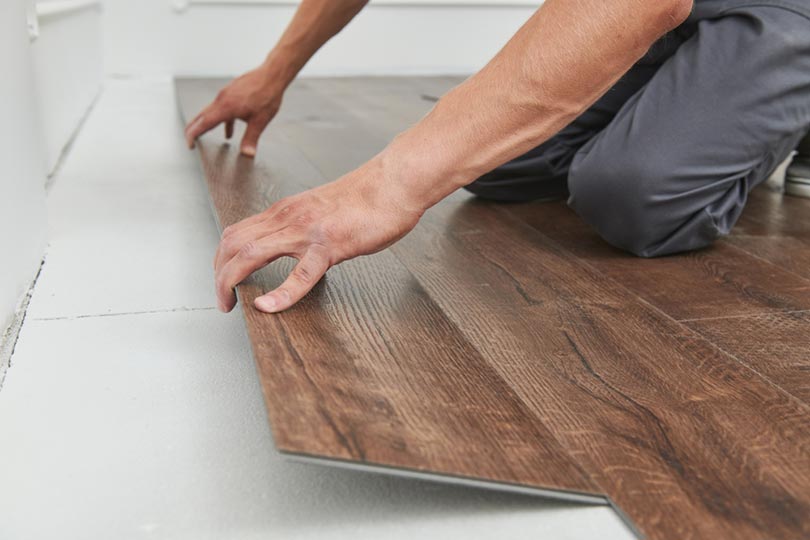 installing vinyl flooring over tiles