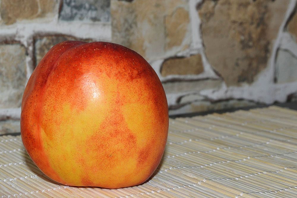 large fresh nectarine