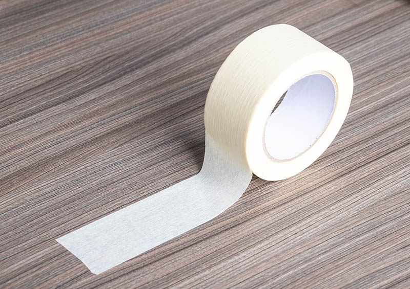 masking tape on floor