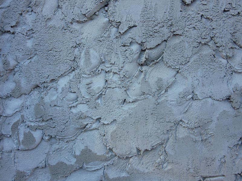 mortar mixture on a wall