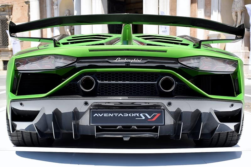 rear of Lamborghini Aventador S