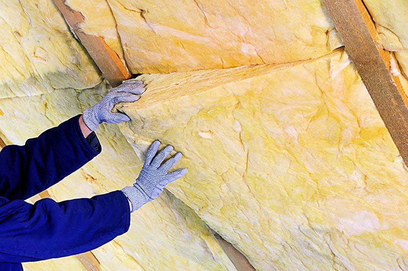 removing attic insulation rock wool