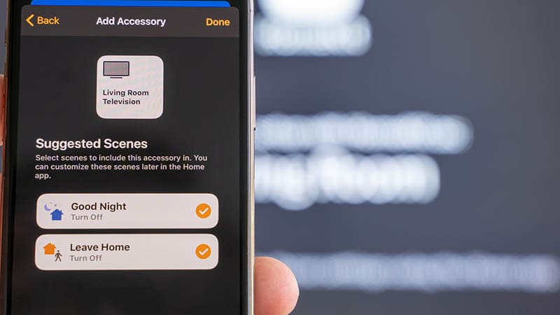 smart home control on mobile phone
