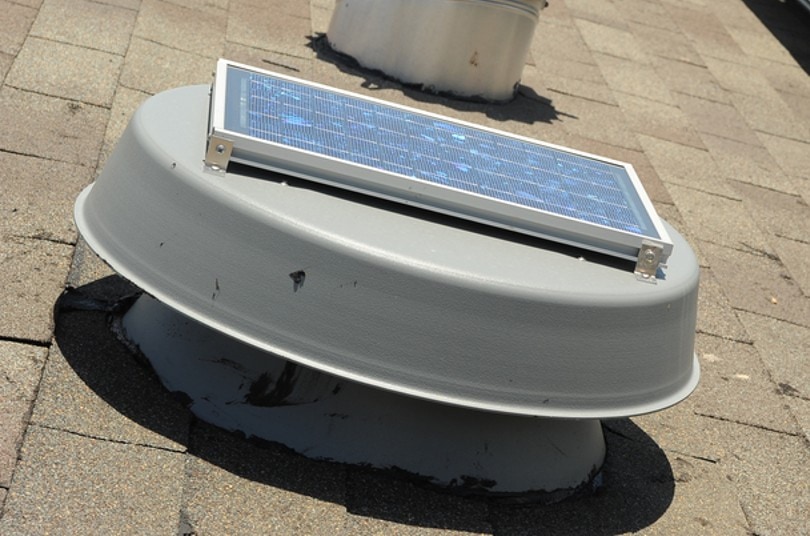 solar attic fan