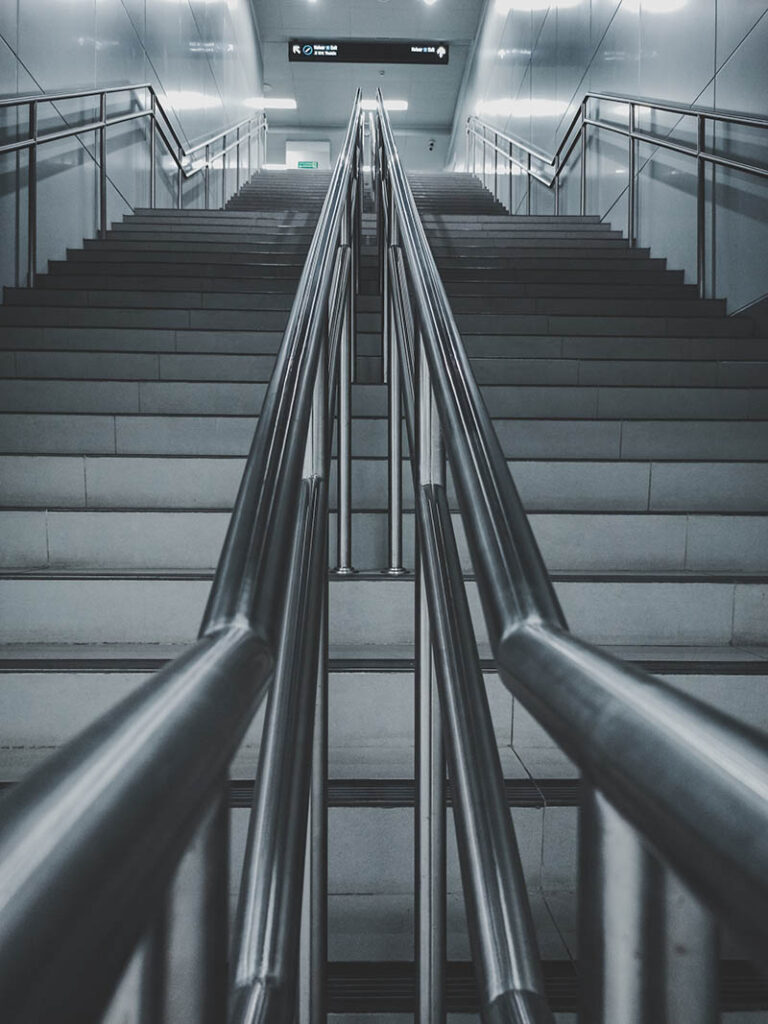 stairs at the subway station