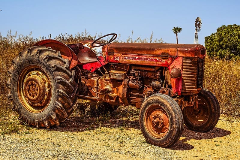 tractor in a farm