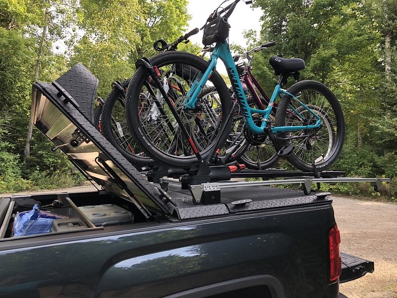 truck bed bike rack