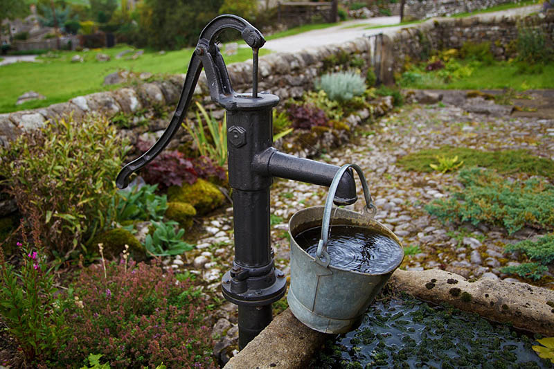 well pump in countryside