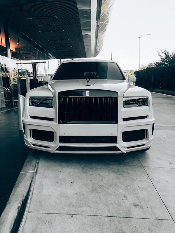 white Rolls Royce Phantom