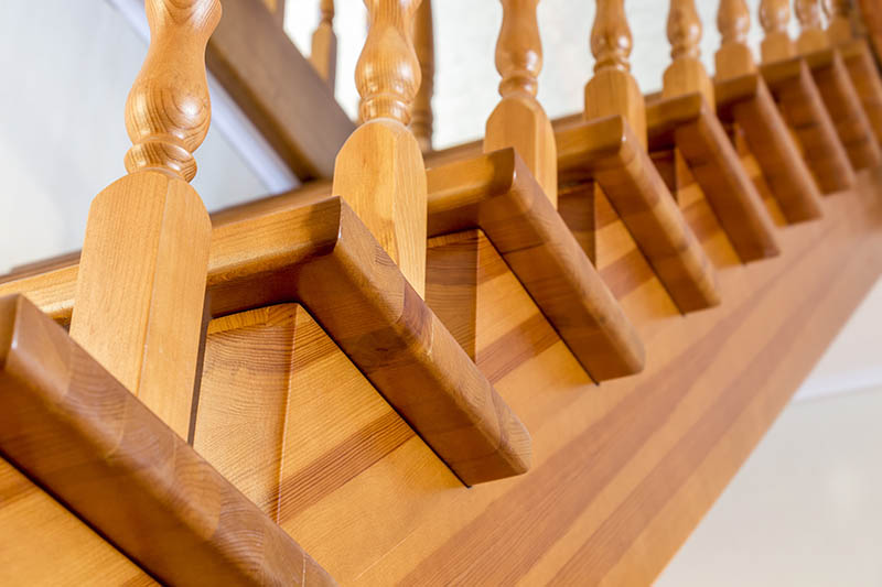 wooden stairs