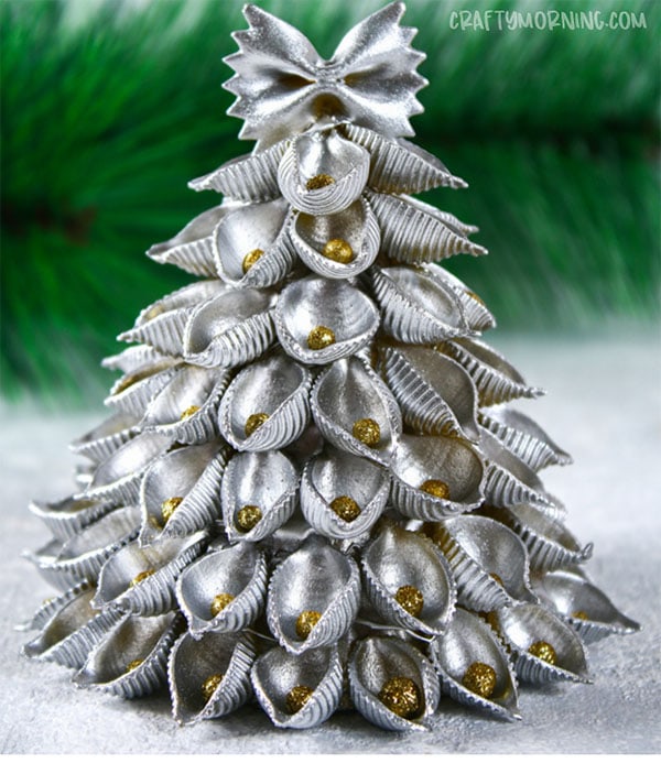 3D Pasta Christmas Tree by Crafty Morning