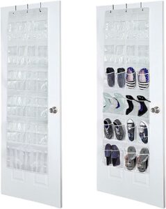 Over The Door Shoe Organizer, 24 Pockets