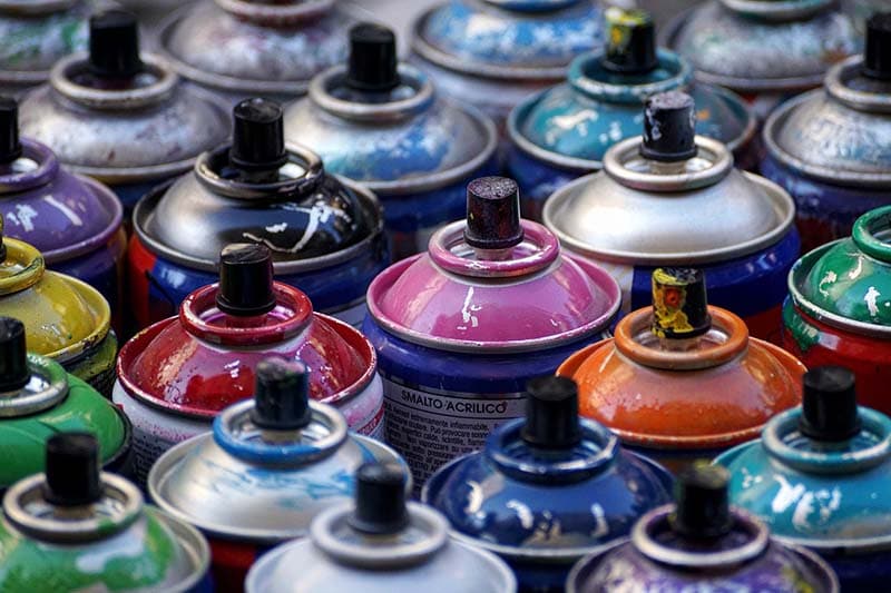 Aerosol Paint spray cans