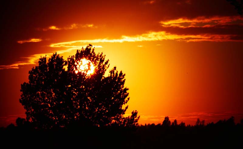 Autumn Sunset Day light savings time