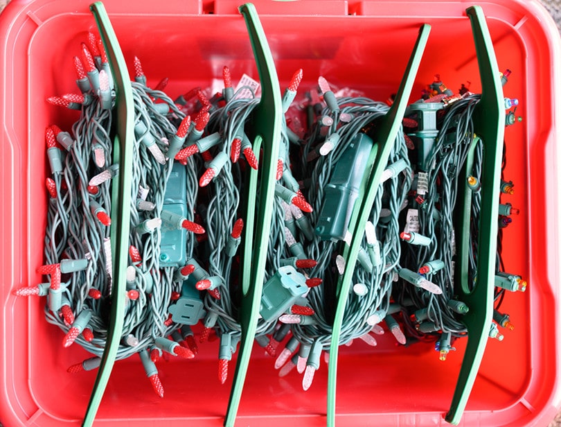Christmas Lights in Box Organizer