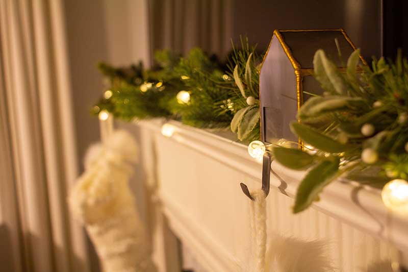 Christmas mantle