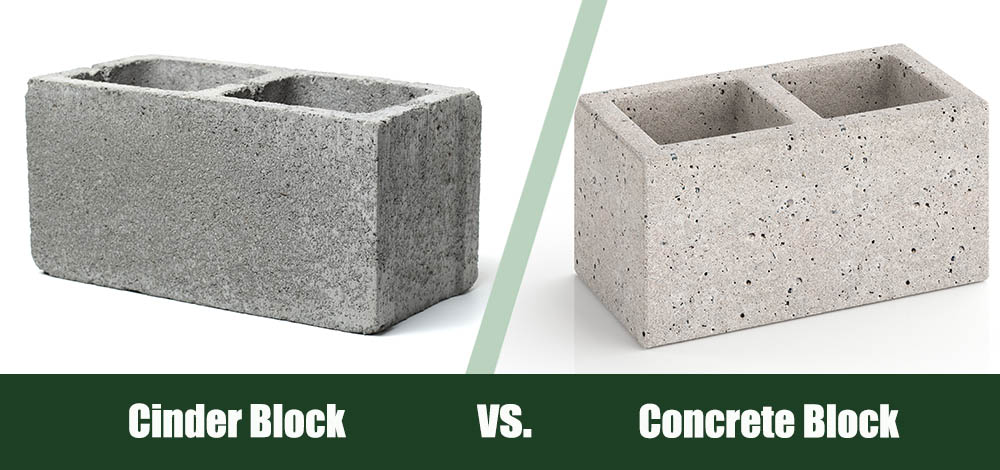 Cinder Block vs Concrete Block