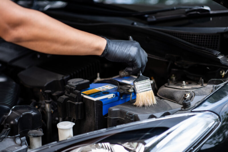Cleaning the engine bay