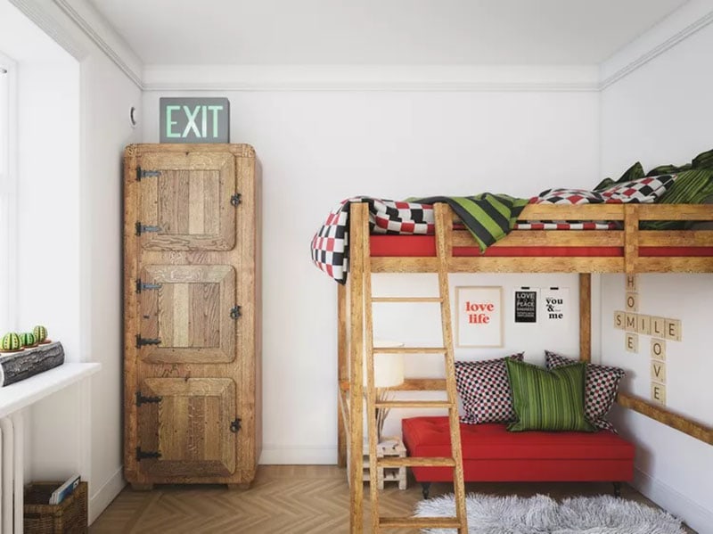 DIY Bunk Bed Ladder