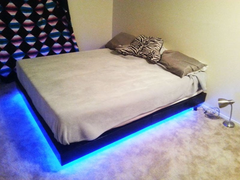 DIY Floating Bed Frame