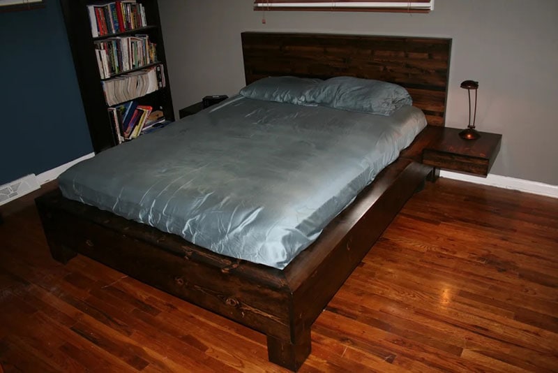 DIY Floating Bed Frame