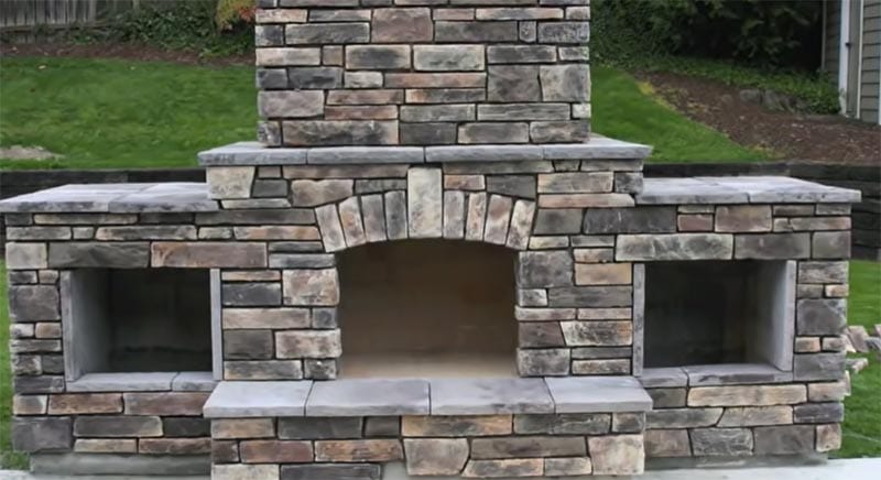 DIY Outdoor Fireplace by The Saw Guy
