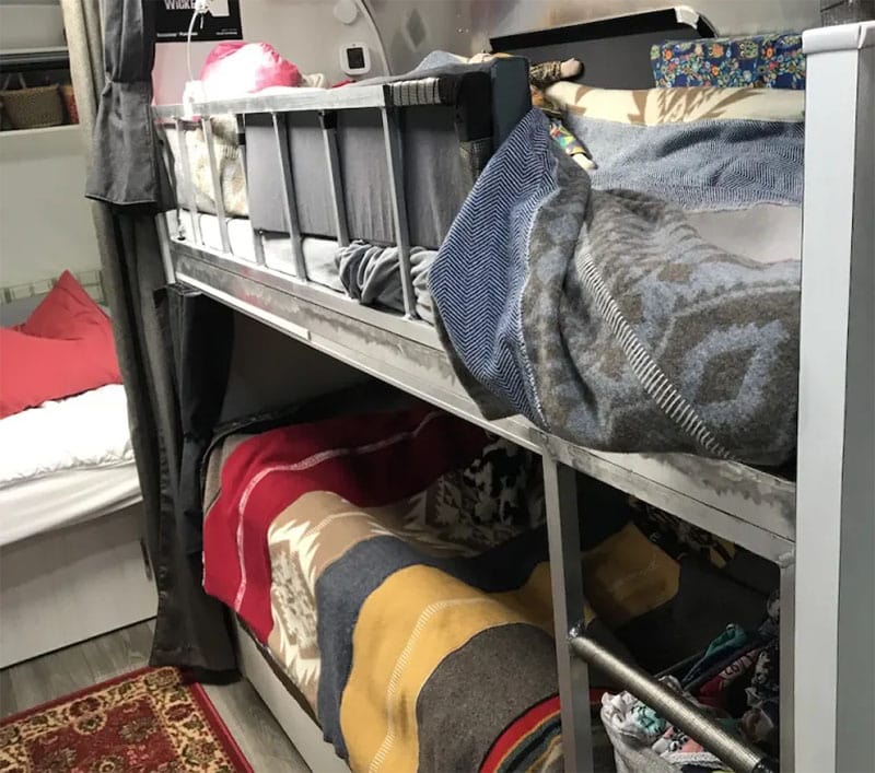 DIY RV Bunk Bed with a Drawer and Dresser by Wacky Wanderers