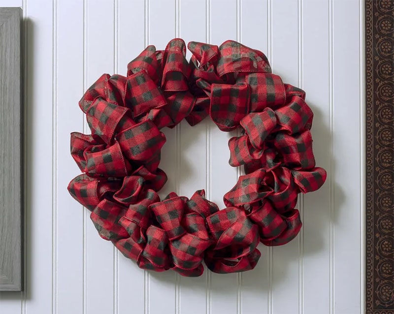 DIY Ribbon Wreath in Three Easy Steps