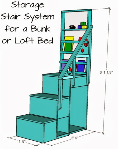 DIY Storage Stair System by The Elusive Bobbin 2