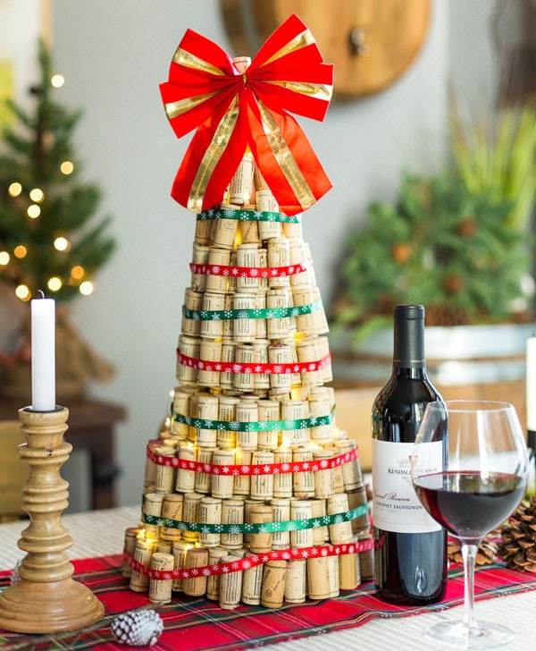 DIY Wine Cork Christmas Tree by Kendall-Jackson