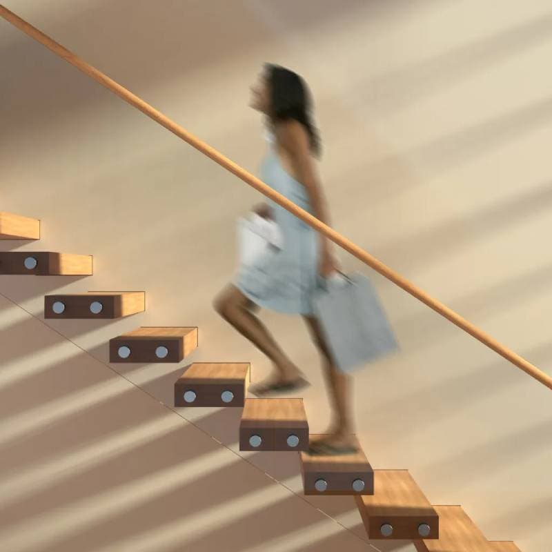 DIY Cantilevered Floating Staircase