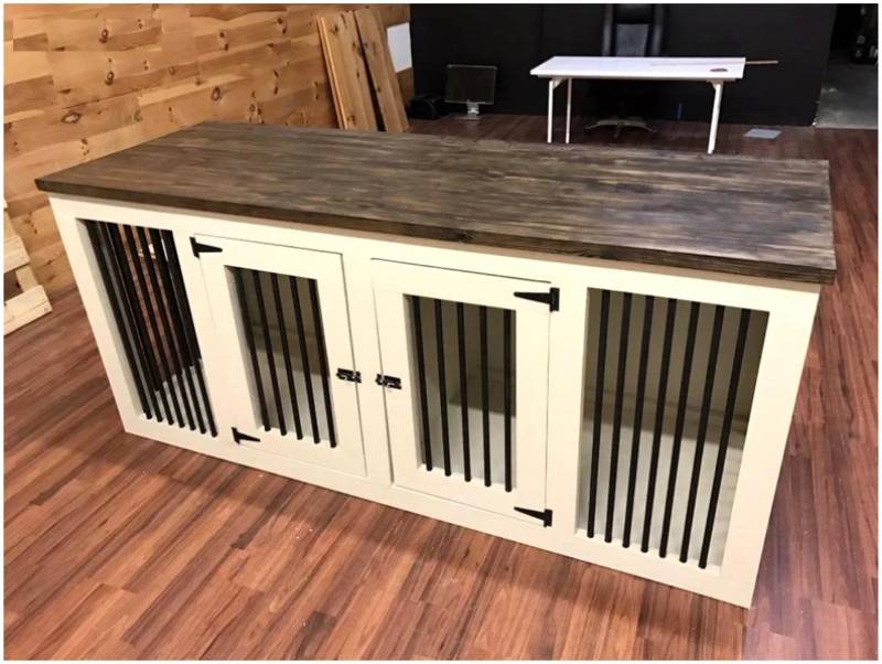 DIY double dog kennel