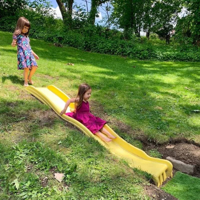 DIY hillside slide