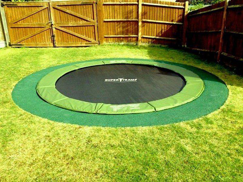 DIY inground trampoline