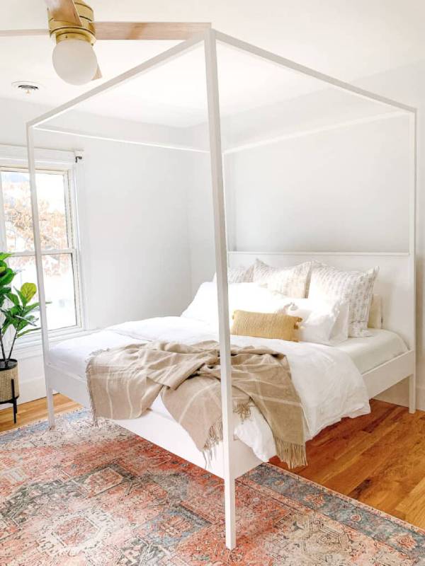 DIY king canopy bed frame