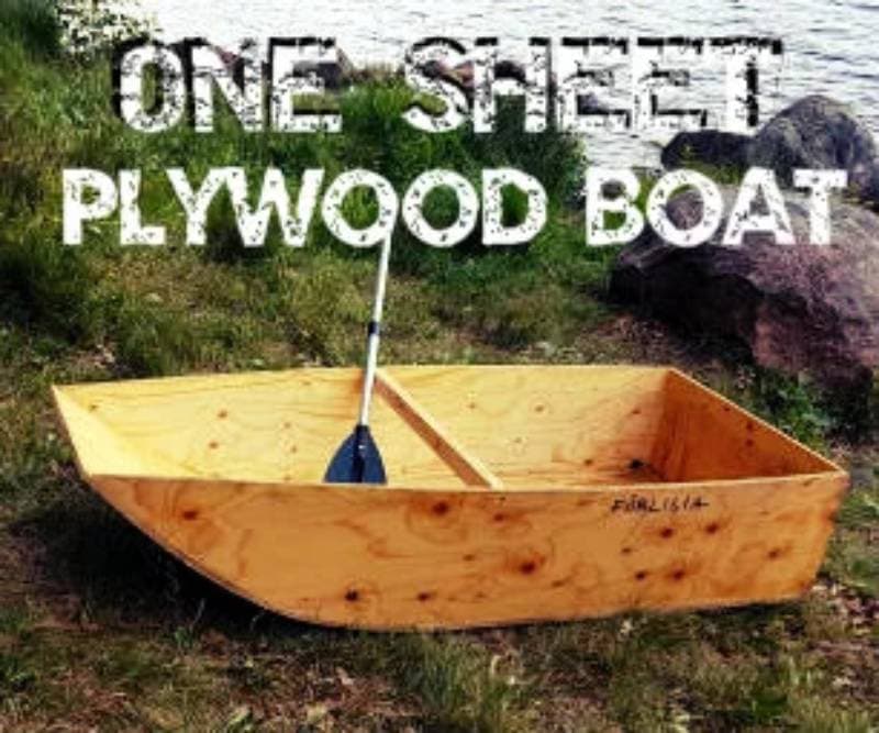DIY one sheet plywood boat